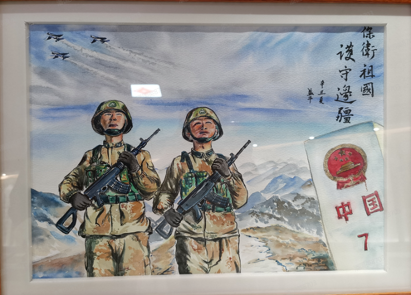 老兵退伍绘画老兵退伍绘画，一幅画，一段情，一生回忆